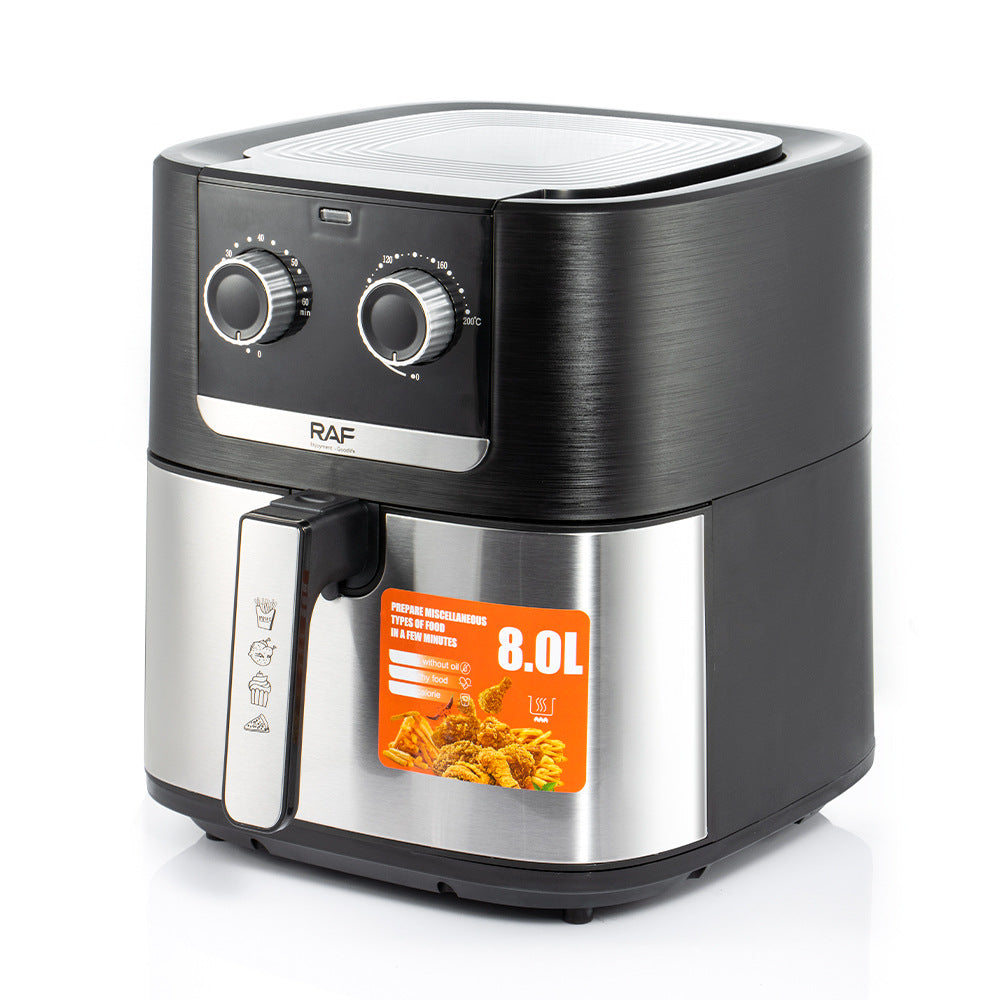RAF European Standard Household Oil-Free Fryer Smokeless Electric Grill Electric Cooking Pot Air Fryer8L Large Capacity - 图片 18