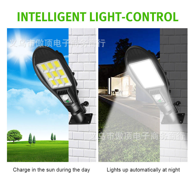 Outdoor Solar Light Human Body Sensing Wall Light Integrated Street Light with Remote Control Garden Light Waterproof Garden Light - 图片 10