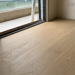 12mm Custom Three-Layer Solid Oak Wood Flooring | Waterproof Engineered Hardwood Plank Natural Grain Living Room Home Exterior