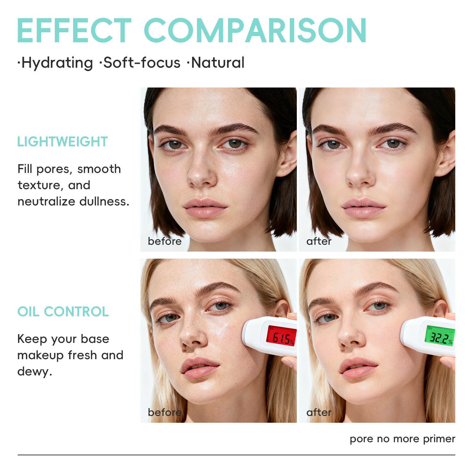 sheloves Pore Concealing Primer Lightweight Concealer Makeup Effect Exclusive Supply Oil Control Clear Primer - 图片 24