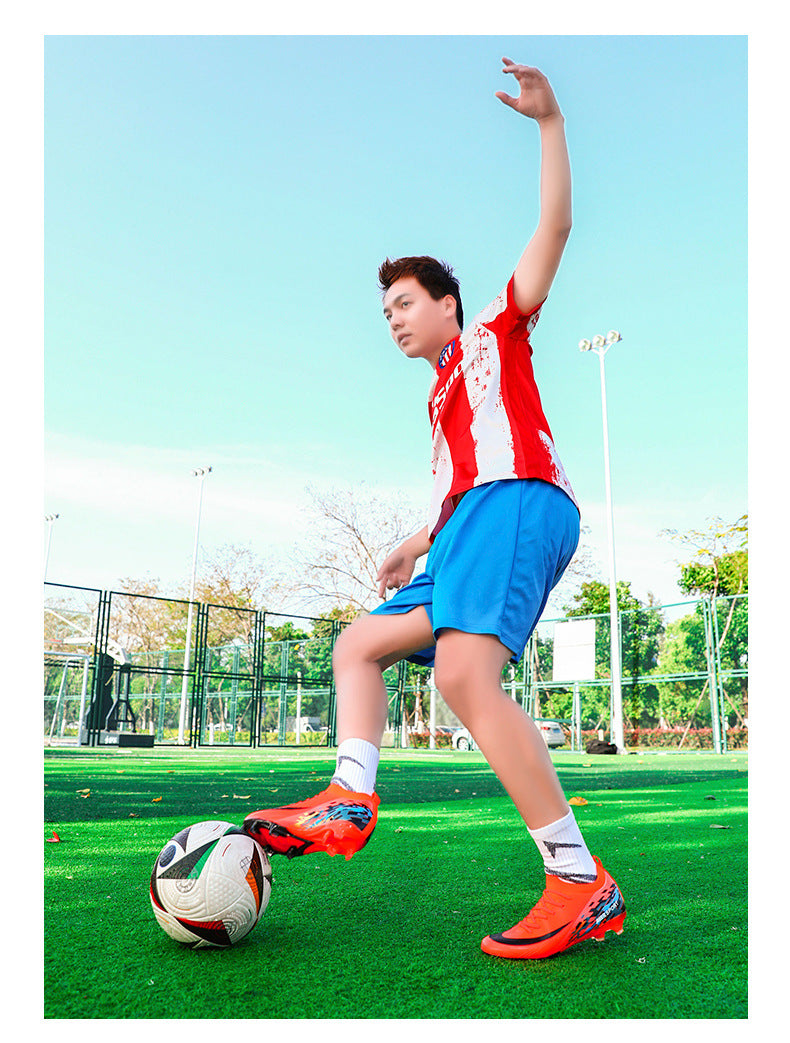 New Large Size Long Spike Football Shoes Low Top Youth Competition Training Student Football Sports Shoes - 图片 26