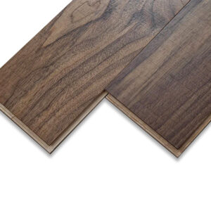 ENF Certified AB Grade Black Walnut Click Lock Three-Layer Engineered Wood Flooring Waterproof Anti-slip Outdoor & Indoor