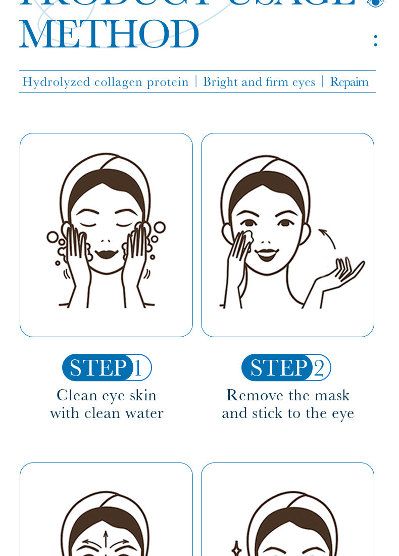 Collagen Butterfly Gel Eye Mask SADOER Improve Dark Circles and Eye Wrinkles Cross-Border Wholesale - 图片 20