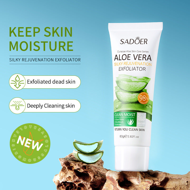 Aloe Vera Skincare Set SADOER Cleansing, hydrating, moisturizing, and nourishing foreign trade manufacturer wholesale - 图片 3