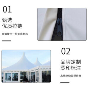 Outdoor Garden Aluminum Alloy Pointed Top Tent European Style Aluminum Pole Tent Car Show Wedding Exhibition Banquet Tent Four Corner Canopy