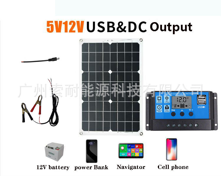 Triumph300W/500W Solar Energy Kit System:12V Inverter+30A Controller+18W Solar Panel - 图片 13