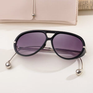 2025New Sunglasses for Women, European and American Fashion Glasses, Double Bridge Personality Aviator Sunglasses, Sun Protection Pilot Sunglasses for Men