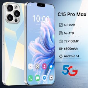 New C15 ProMax In-stock Android Phones16+1T Mobile phone factory available