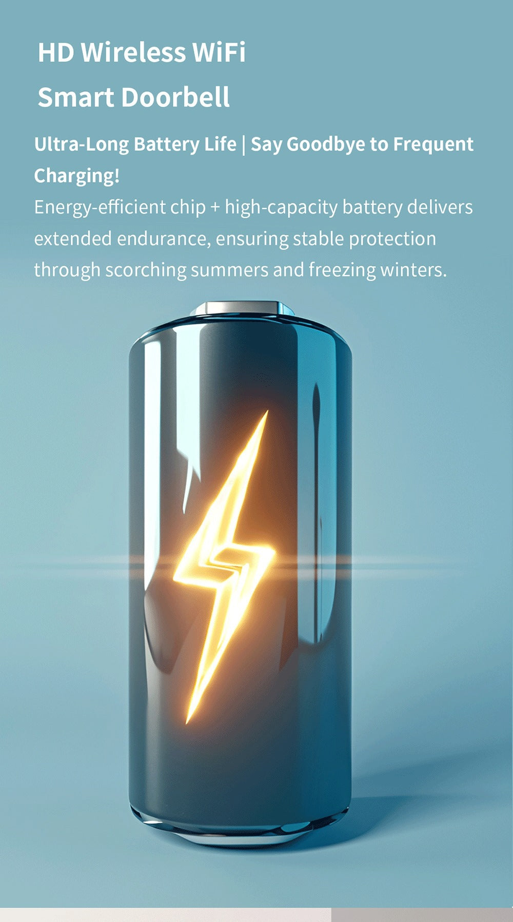 Intelligence Z70Doorbell for Home Use Low Power Consumption Wireless wifi Video Doorbell HD Night Vision Surveillance Doorbell with Ding Dong - 图片 12