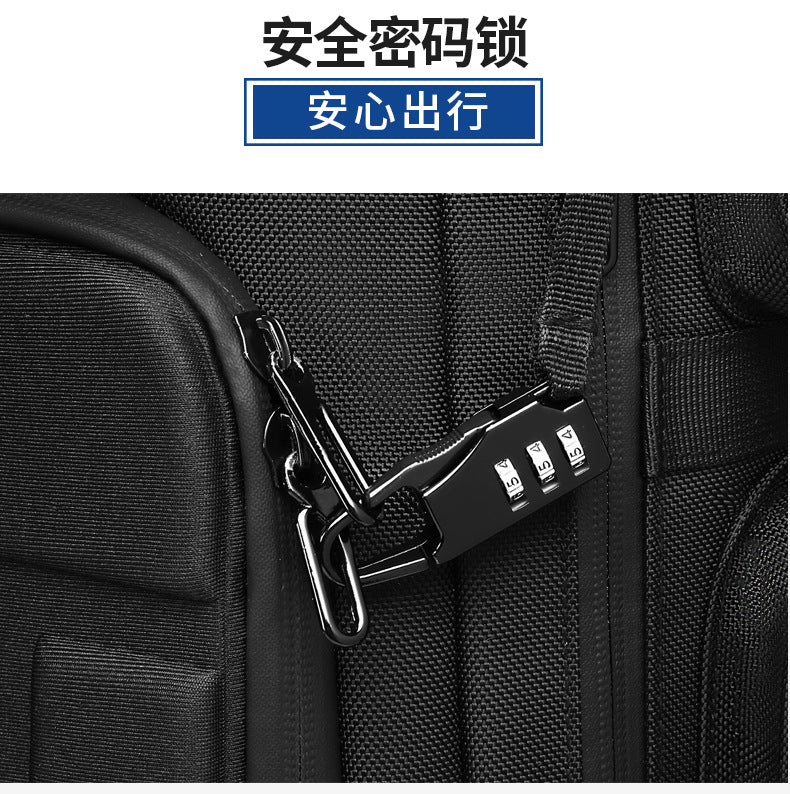 OZUKO Backpack Men's Water-Repellent Large Capacity Multi-Compartment Travel Laptop Bag Outdoor Sports Bag - 图片 20