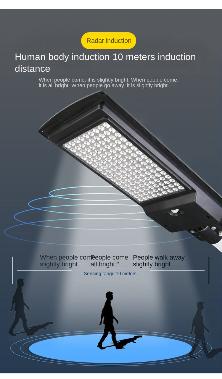 Wholesale Integrated LED Solar Street Light Human Induction New Rural Household Outdoor Garden Lamp ABS Body IP65 for Road - 图片 16