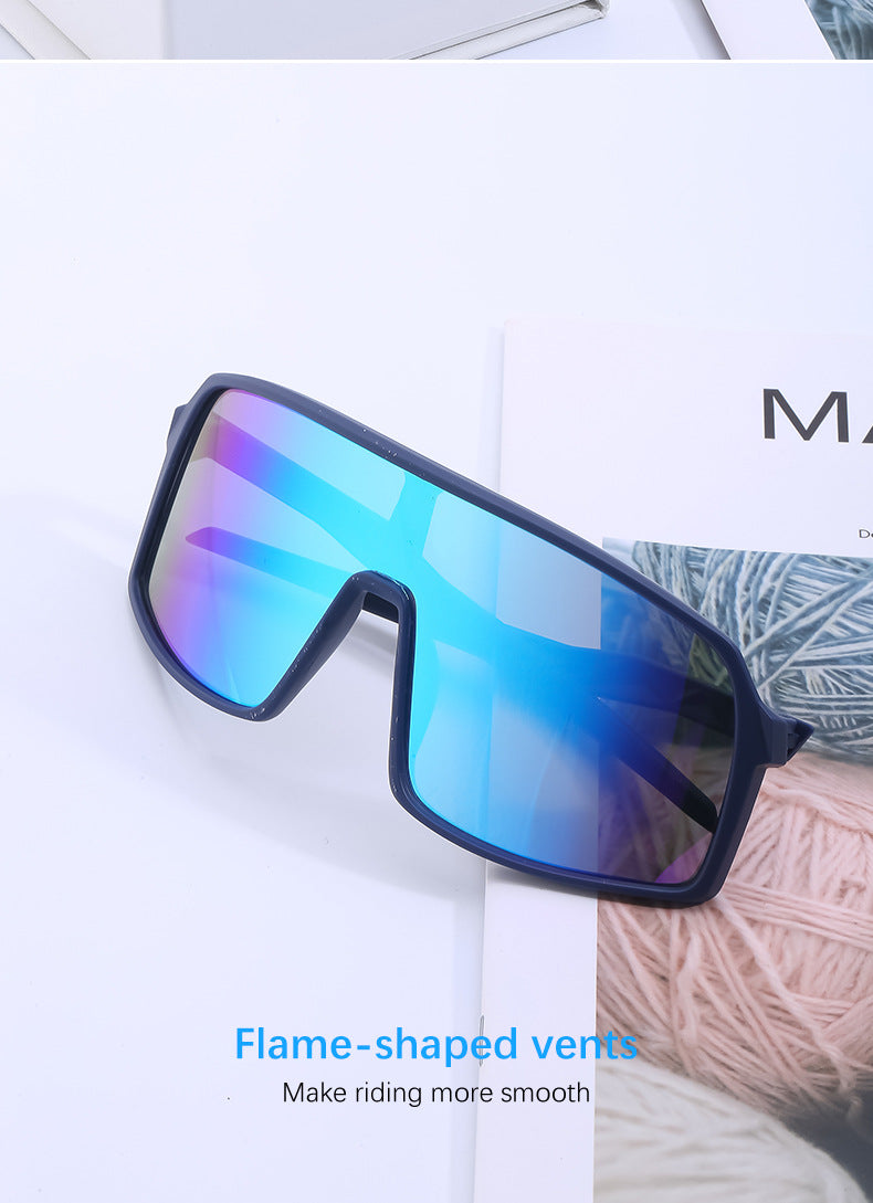 New Colorful Cycling Glasses for Men1998One-piece sunglasses European and American fashion outdoor sports sunglasses - 图片 26