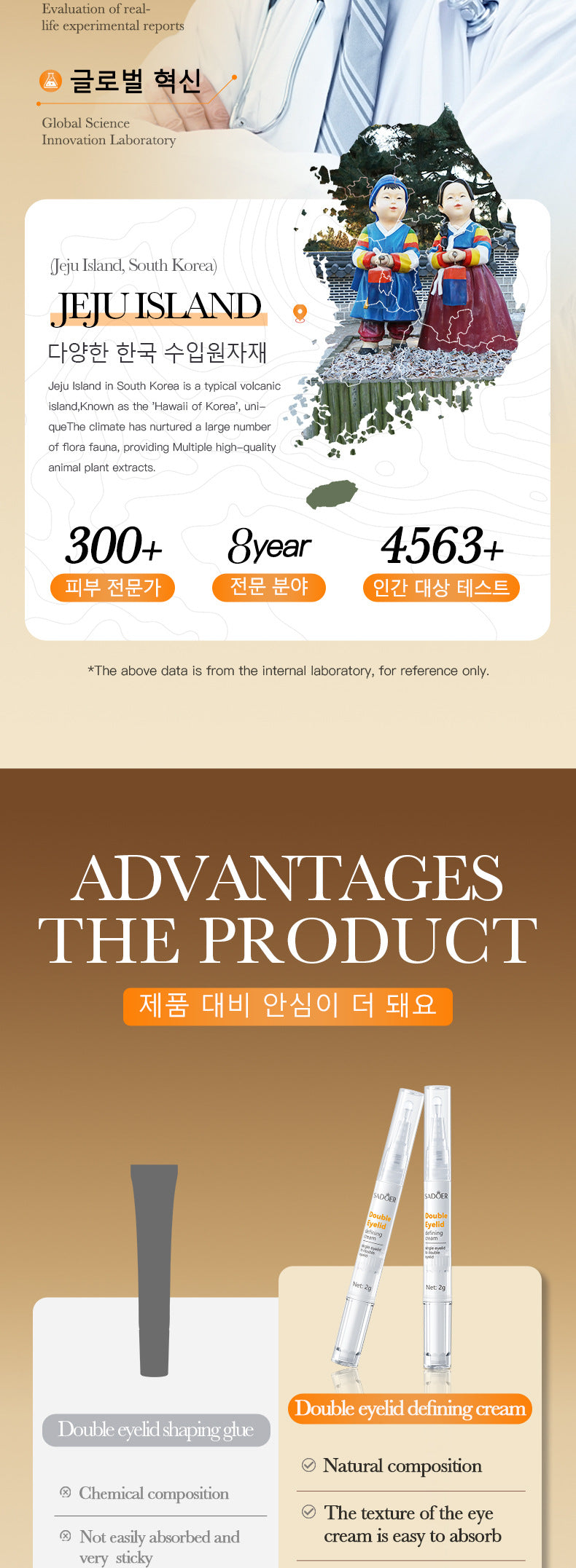 Cross-border Double Eyelid Shaping Cream2g Natural Traceless Styling Refreshing Setting Cream Export Manufacturer Wholesale - 图片 10