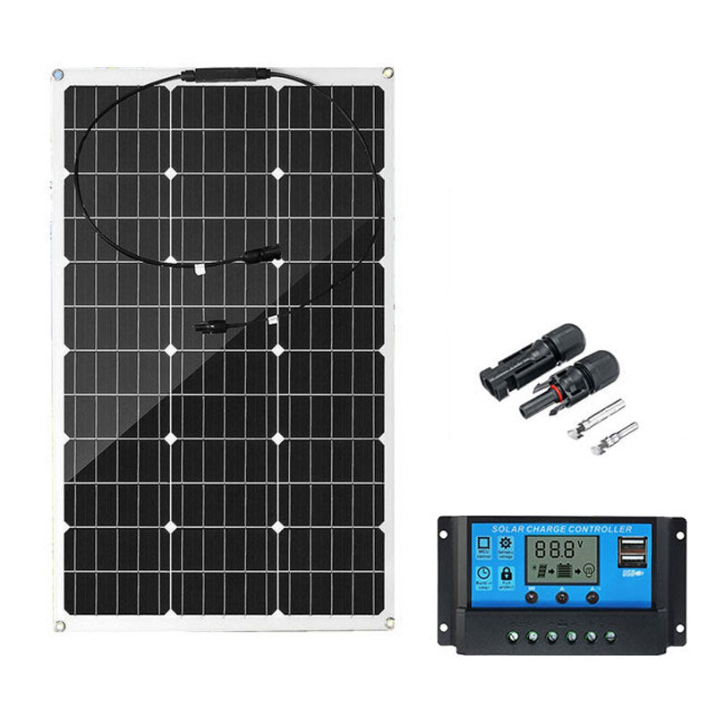 Factory Direct Solar Panel 200W 18V Flexible Emergency Charging Home/Camping Outdoor Photovoltaic Battery Panel - 图片 5