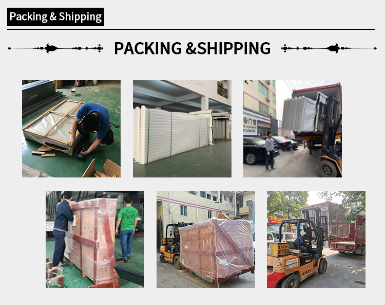 Foshan Factory High Quality Double Front Entry Doors Wrought Iron Doors Double Exterior - 图片 26