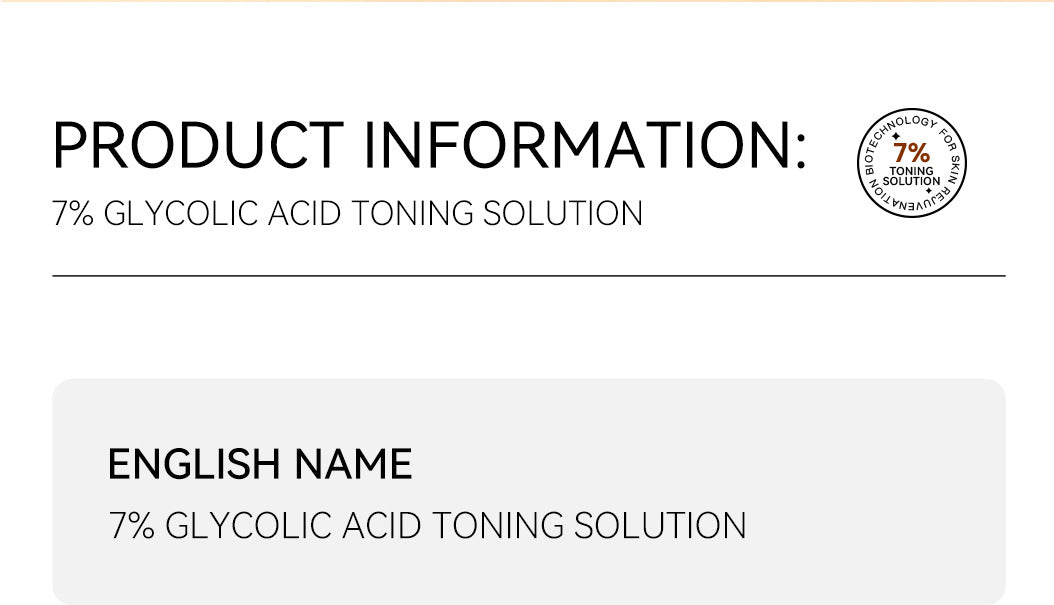 Exclusive for 7%Glycolic Acid Lotion Glycolic acid toner Fruit Acid Exfoliating Skincare - 图片 27