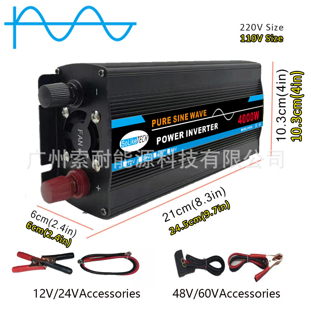 Automotive Pure Sine Wave Inverter500W Car Adapter Converter12V24V48V60V Turn110V220V - 图片 17