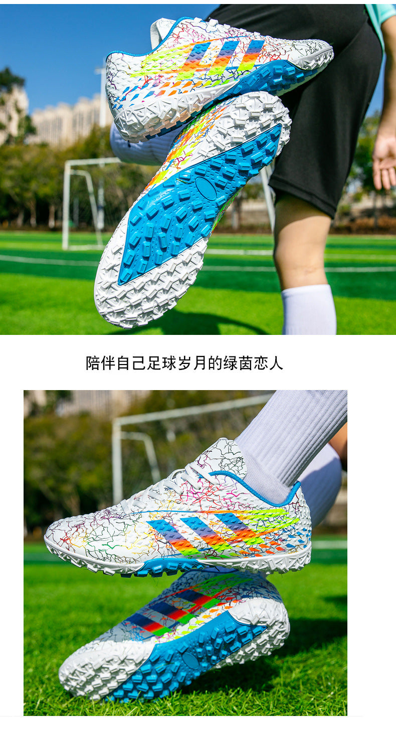 New professional football shoes for men and women AG Spike TF Broken Nail Youth Student Grassland Competition Training Shoes - 图片 42
