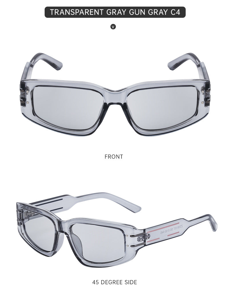 Fashion Square Frame Sunglasses for Women, Sun Protection, High-End European and American Style Small Frame Glasses Wholesale sunglasses Sunglasses - 图片 29