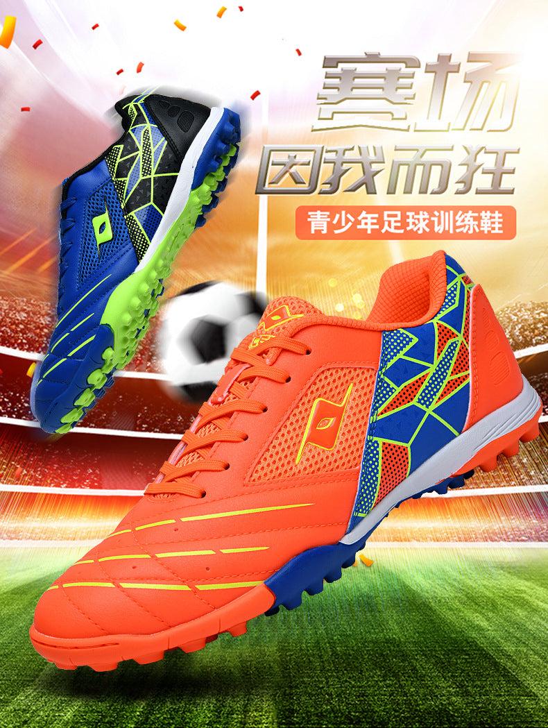Men's Soccer Shoes TF Velcro Magic Tape Children's Sports Shoes for Primary and Secondary School Students and Teenagers for Sports Competitions and Training - 图片 12