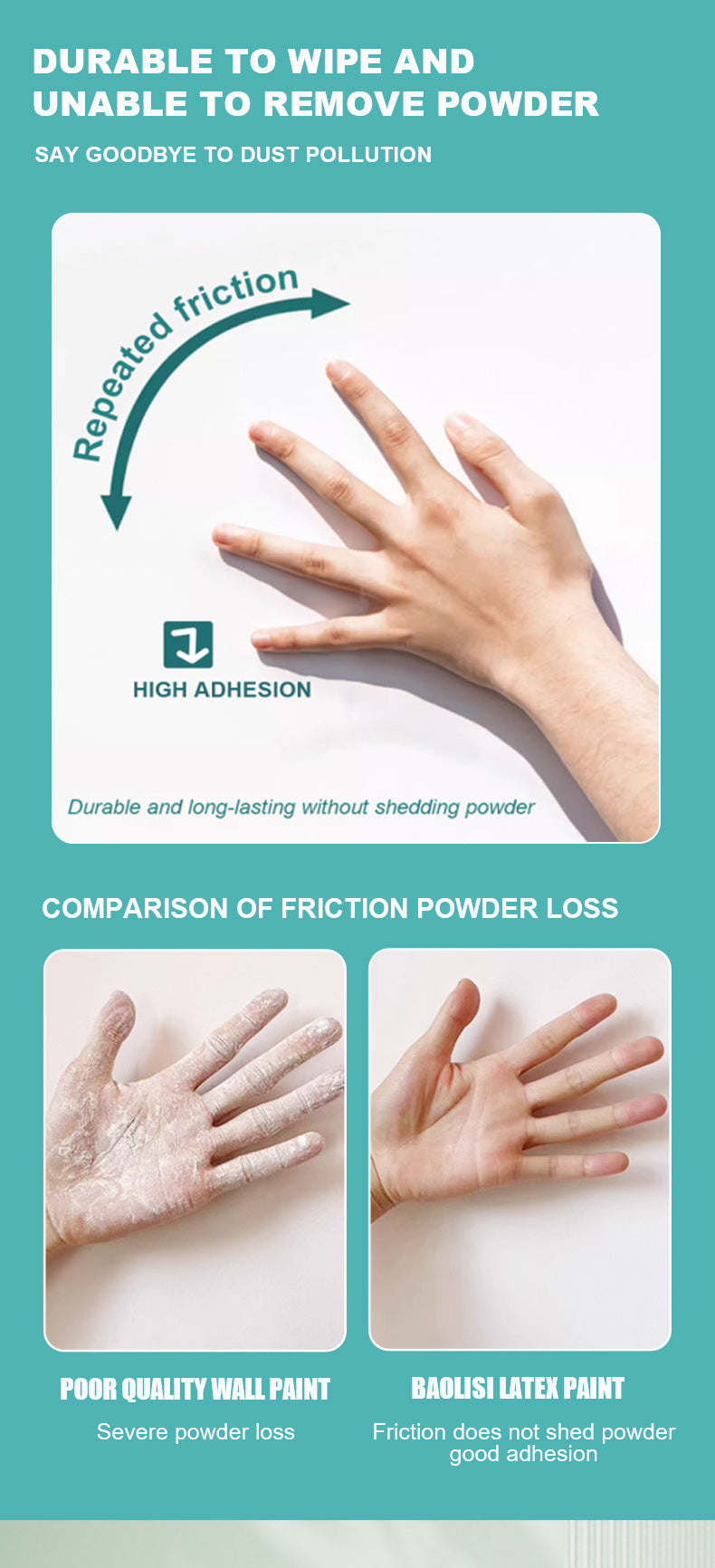 Tik Tok Same Style Small Roller Brush Paint Odorless Wall Repair Paste for Dirt and Graffiti, Latex Paint Repair - 图片 17