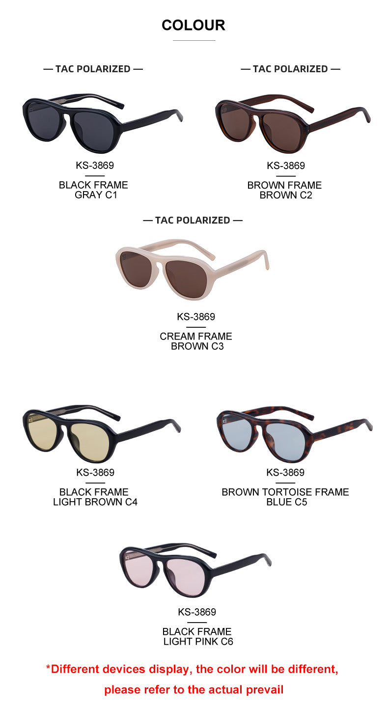 2025New European and American Fashion Polarized Sunglasses for Women, High-end Ultra-light Sun Protection Sunglasses for Women, Trendy for Fishing and Driving - 图片 23