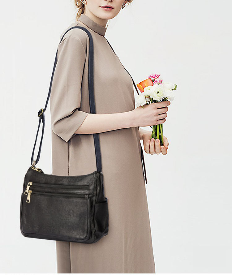 Mom's Handbag for Women2025New Genuine Leather Crossbody Bag Large Capacity Luxury Top Layer Cowhide Versatile for Middle-aged - 图片 8