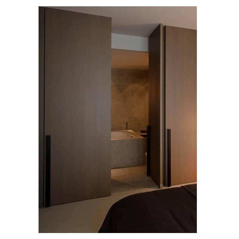 American Modern Design Interior Invisible Hinge Aluminum Frame Invisible Interior Wooden Door Home Invisible Door - 图片 4