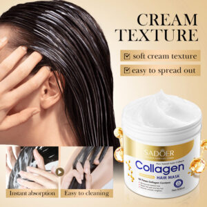 Collagen Smooth Hair Mask500ml SADOER Nourishing and Fluffy Hair Conditioner  Wholesale