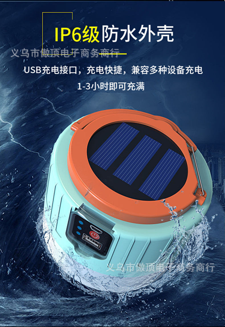Multifunctional Solar Charging Remote Control Emergency Light Bulb Camping Light Tent Light Night Market Light Mobile Lighting - 图片 15