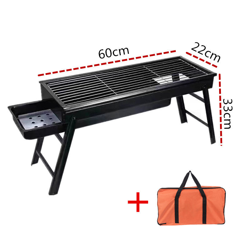 BBQ Grill Outdoor Smokeless Folding BBQ Rack Household Courtyard Charcoal Grill Portable Oven Outdoor Portable - 图片 21