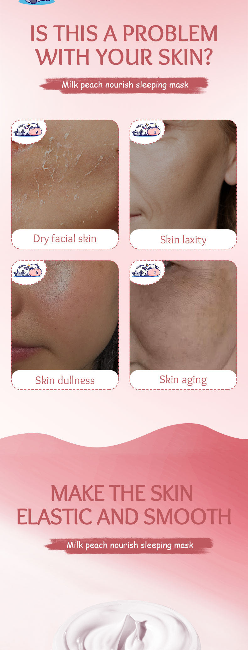 Fruit Mask120gSADOER Milk Nourishing Hydrating Moisturizing Sleeping Mask Cross-Border Wholesale - 图片 18