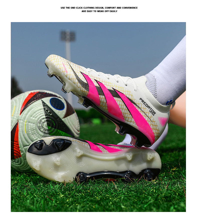 2025New Football Shoes for Men and Women, Youth Students, Fashionable and Comfortable, Long Spikes, Low-top, Factory Direct Sale - 图片 20