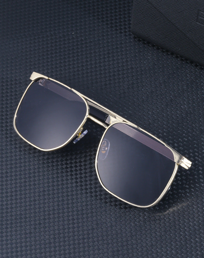 Men's Sunglasses Driving Fashion Internet Celebrity David Same Style Square Frame Sunglasses Men's Trendy Outdoor Hiking Glasses shades - 图片 9