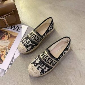 Embroidered Fisherman Shoes Women's Flat Shoes2025New Summer Casual Woven Loafers Slip-On Lazy Shoes