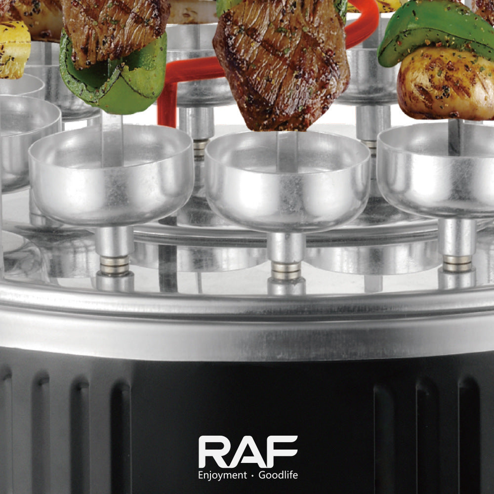 RAF European Standard BBQ Grill Skewer Machine Household Multifunctional Grilling and Frying Integrated Smokeless Charcoal Grill R8612 - 图片 15