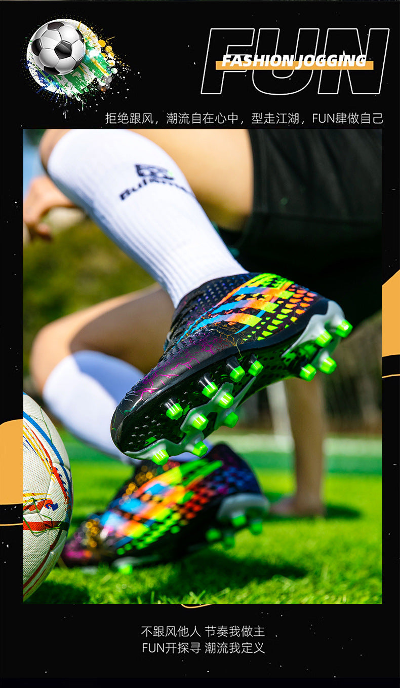 New professional football shoes for men and women AG Spike TF Broken Nail Youth Student Grassland Competition Training Shoes - 图片 13