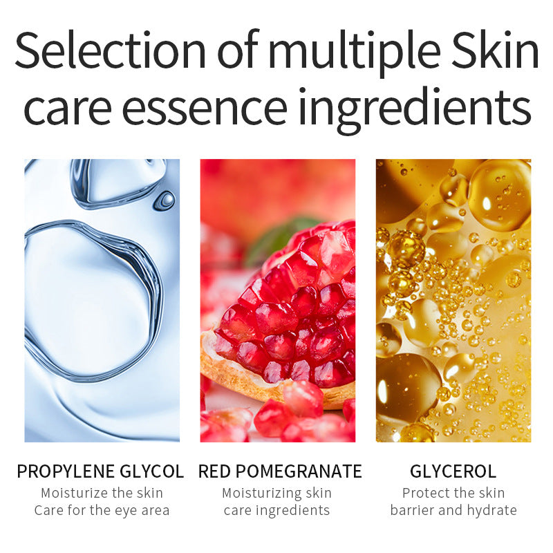 Gold Eye Mask Patch ZOZU Red Pomegranate Hydrating and Moisturizing Tablets Cross-border foreign trade eye care wholesale - 图片 4