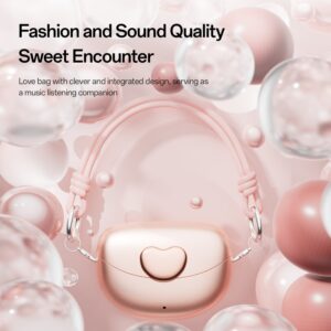 New E-commerce Model M106Simple Heart Long Battery Life High Appearance Mini Bag Style Wireless Bluetooth Earphones