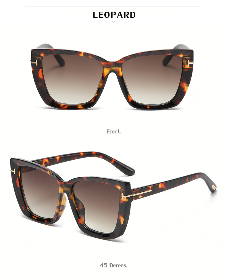 European and American Fashion Cat Eye Sunglasses for Women with High-end Feel Korean Style T Fashionable Sunglasses for Women Wholesale - 图片 24