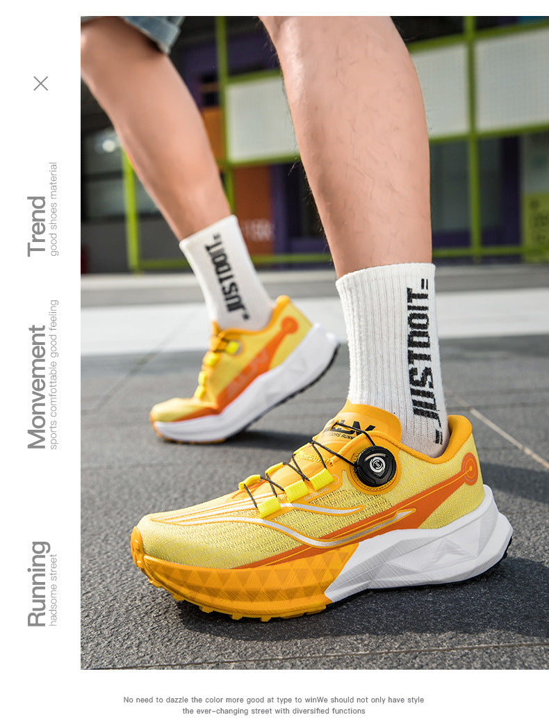 Full Palm Carbon Plate Sports Running Shoes Double Layer Popcorn Outdoor Trail Running Shoes Marathon Men's and Women's Shoes - 图片 46