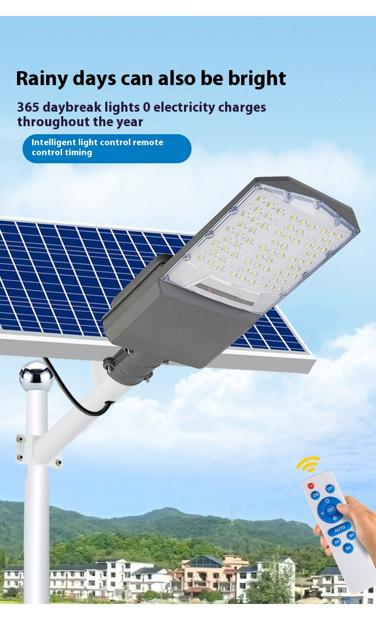 New Rural Lighting Engineering 6m Road Lamp Outdoor Solar LED Lamp Wide-Angle 4-Sided Aluminum Battery for Household Garden Use - 图片 22