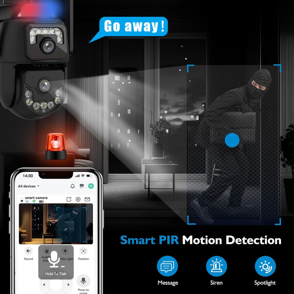 QL99All-weather recording waterproof solar-powered surveillance camera600High Definition Remote Intercom4G Surveillance Camera - 图片 6