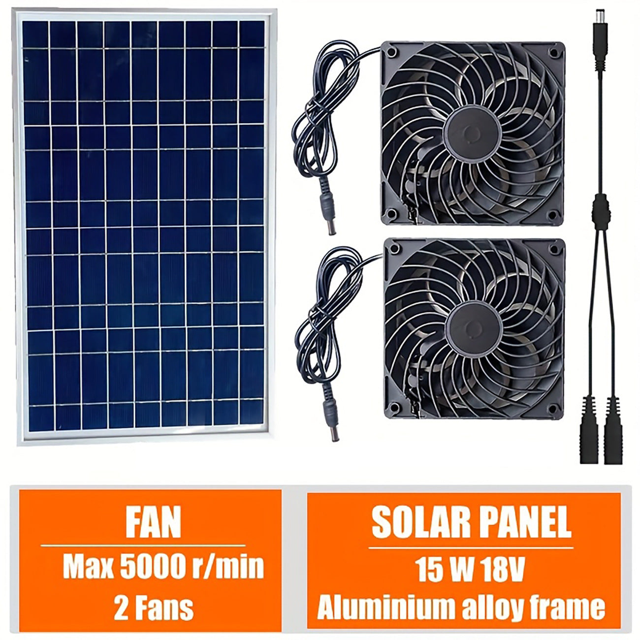 Exclusive Solar Ventilation Fan Exhaust Fan Solar Photovoltaic Pet House Ventilation Convection Cooling Blower - 图片 11