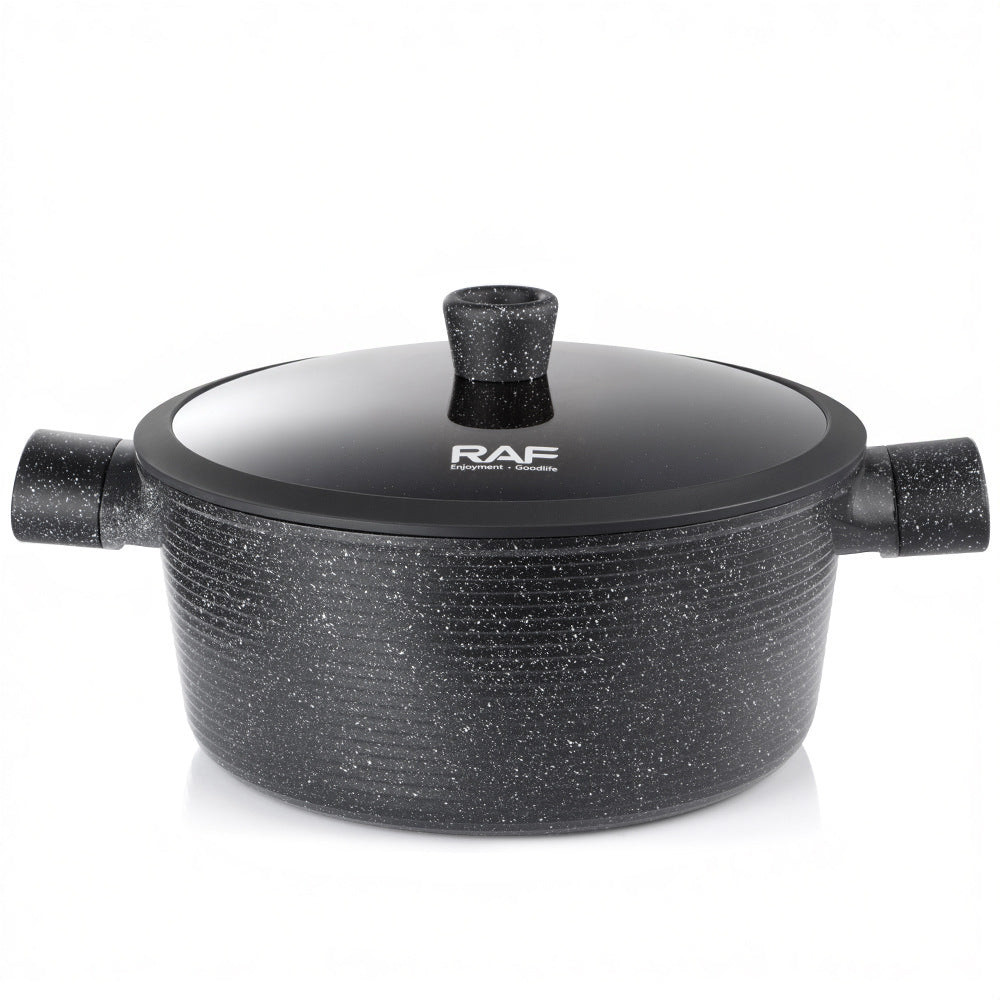 RAF Hot Sale Non-Stick Pan Ceramic Inside and Out Flat Bottom Cooking Pan Universal Stove Cookware Set Ten-Piece Set - 图片 16