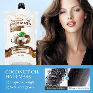 Coconut Oil Nourishing Hair Mask SADOER Smooth, Soft, and Voluminous Hair Conditioner for  Wholesale