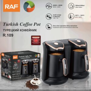 RAF Home Use Heated Coffee Cup New Turkish Coffee Pot Portable Office Coffee and Tea Maker