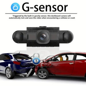 Dash Cam with Four Lenses1080P High-definition infrared night vision four-record simultaneous display dash cam DVR