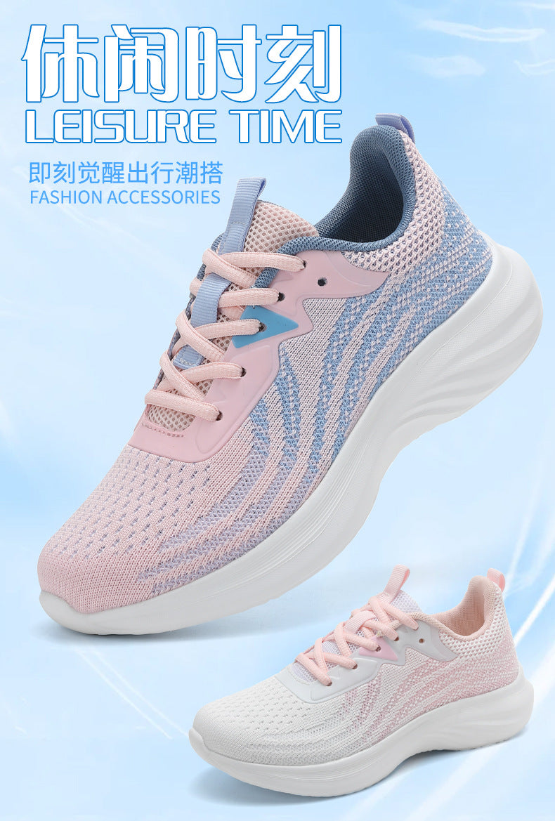 Plus Size Women's Shoes Mesh Breathable Sports Shoes Casual Shoes Lightweight Student Running Shoes Soft Sole Travel Shoes - 图片 10