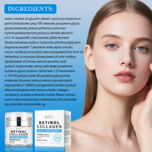 Oil Control Moisturizing Collagen Retinol Face Cream Brightening Skin Tone Hydrating Anti-Wrinkle Firming Face Cream